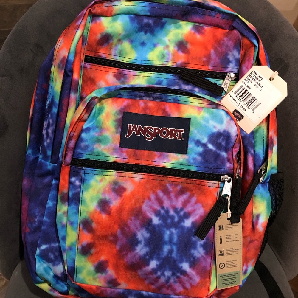 NWT XL Jansport Tie Dye backpack